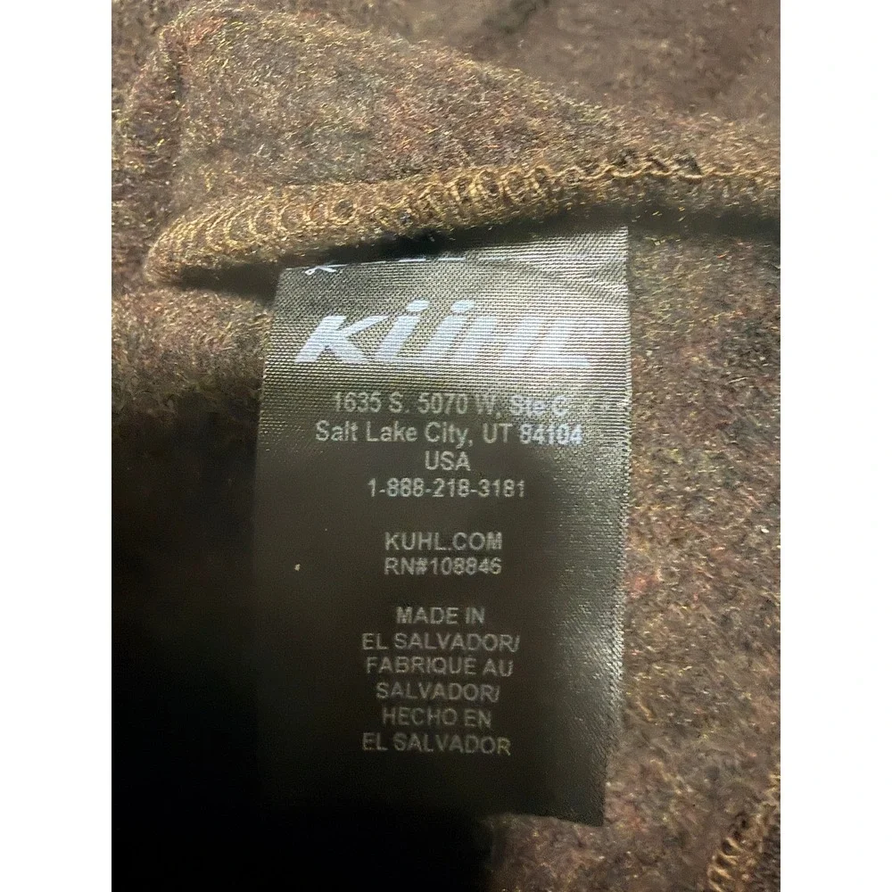 KÜHL‎ - Men's Europa 1/4 Zip Brown Pullover Sweater Jacket - Large